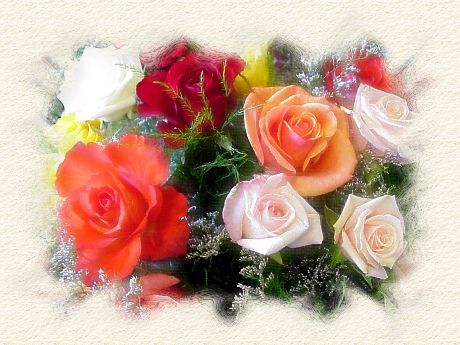Wzory kwiatowe do decoupage - Bukiet róż.jpg