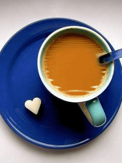 Miłosne - Kawa z serduszkiem.gif
