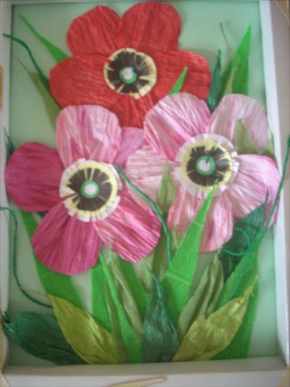 Kwiatki - Kwiaty z papierowego sznurka.JPG