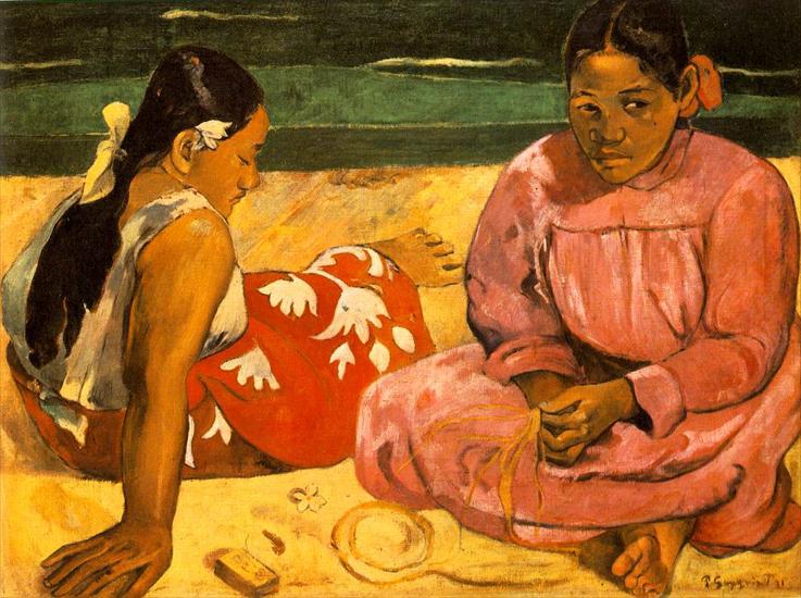 Galeria malarstwa - Paul Gauguin thaitanskie kobiety na plazy.jpg